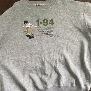 Rare vintage 90s bitch skateboards crewneck